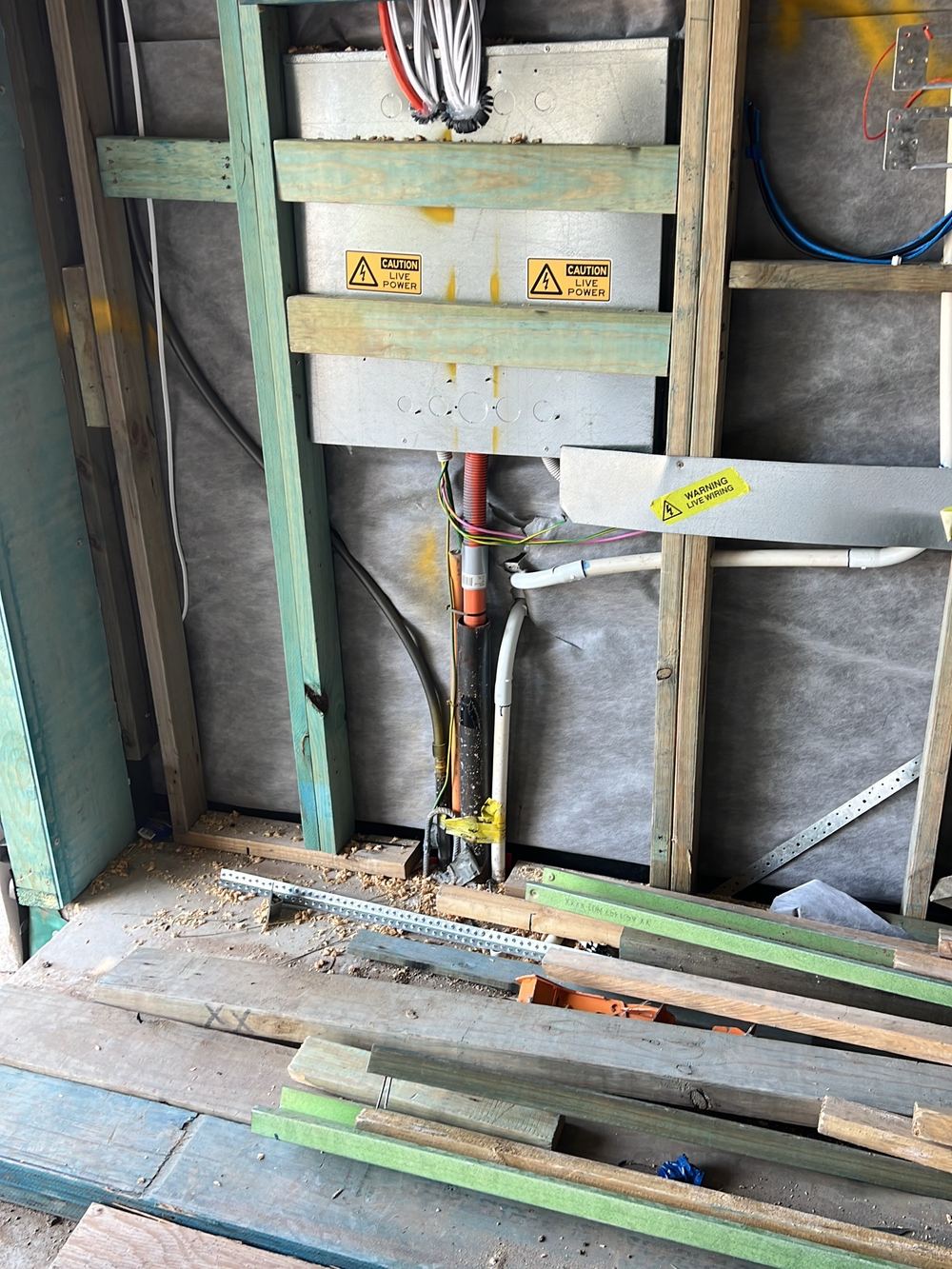 Torn sarking under the roof, reducing its weather protection, found during a lock-up inspection in Castle Hill