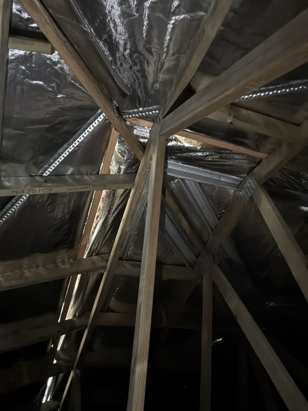 Roof vent without its flashing, leaving a direct path for water, found during a handover inspection in Castle Hill