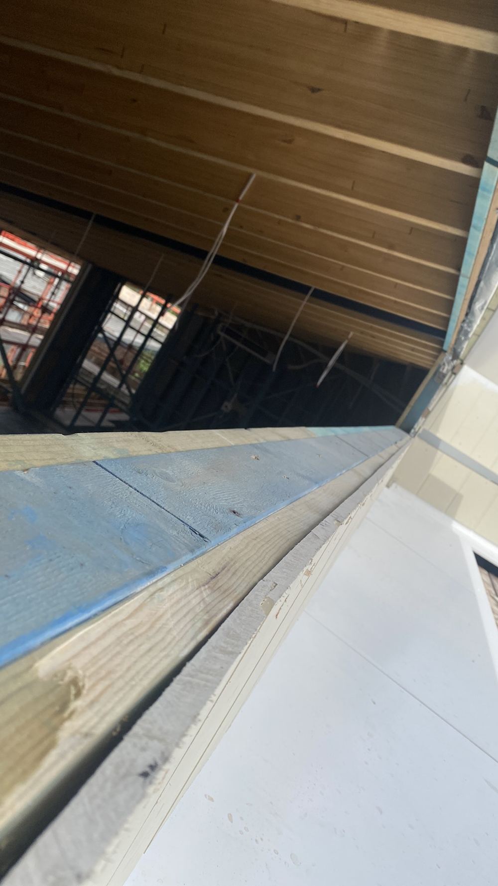 Under-window flashings not installed at lock-up, found during a lock-up inspection in Castle Hill